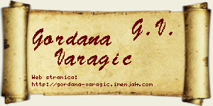 Gordana Varagić vizit kartica